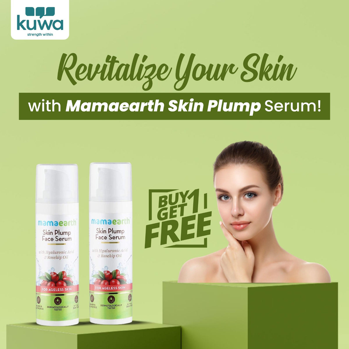 Mamaearth Skin Plump Buy 1 Get 1 Free Combo