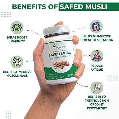 Herbal Max Safed Musli 60 Capsule