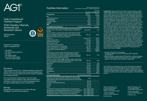 AG1 Daily Greens Powder – Ultimate Daily Whole Food Sourced All in One Greens Supplement Powder