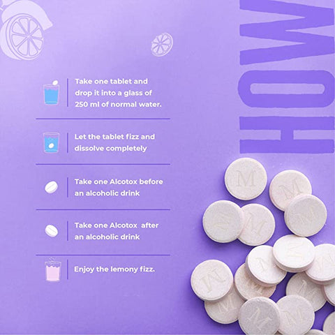 Makalu Alcotox Lime & Lemon Flavor, 14 Effervescent Tablets