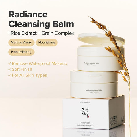 Beauty of Joseon Radiance Cleansing Balm - Makeup Remover & Pore Cleanser for Sensitive Skin, 100ml