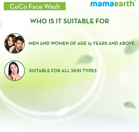 MAMAEARTH Women's CoCo Face Wash, with Coffee and Cocoa for Skin Awakening (100ml)