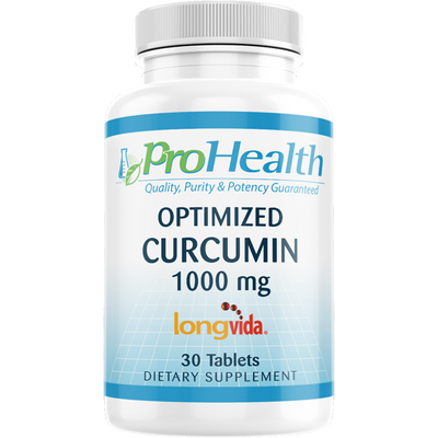 Optimized Curcumin Longvida 1000 mg, 30 Tabs