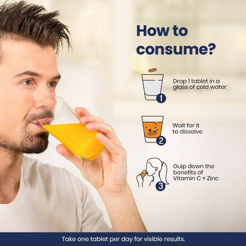 Wellbeing Nutrition Organic Vitamin C + ZINC 16 Tablets, Buy 2 Get 1 Free