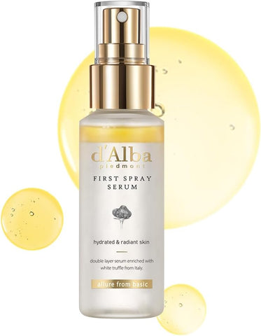 d'Alba Hydrating Glow Serum - White Truffle First Spray, Vegan, 50ml