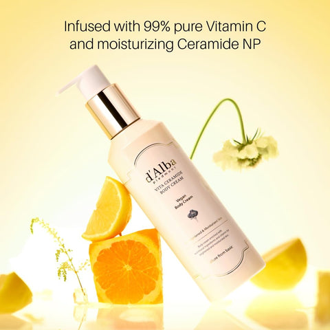d'Alba Vita Ceramide Body Cream - Vitamin C & Ceramide, 270ml