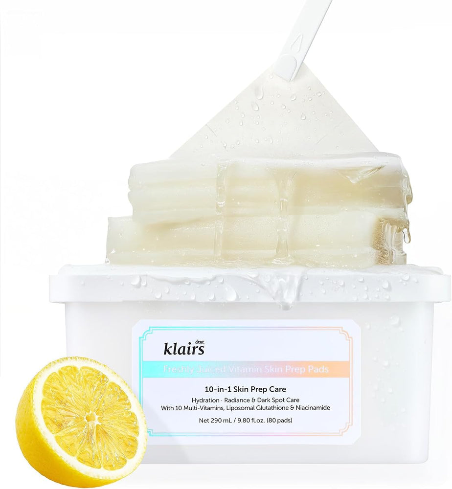 DearKlairs Vitamin C & Glutathione Toner Pads - Exfoliating & Brightening, 80 Pads