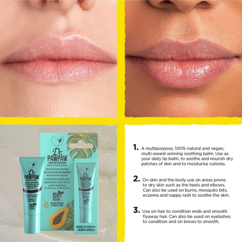 Dr. Pawpaw Shea Butter Balm For Lips, Skin, Hair, Nails And Cuticles, 1 X 10Ml - Image 3