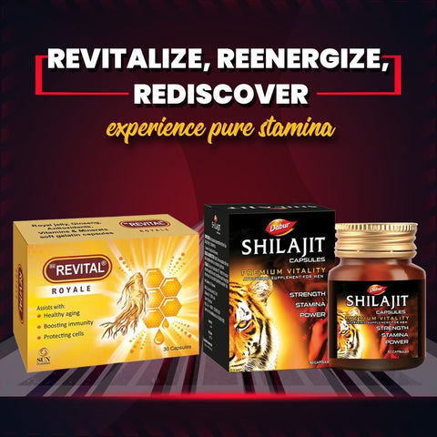 Revital Royale and Dabur Shilajit Combo