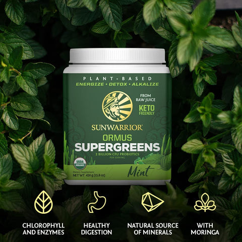 Sunwarrior Supergreens 225g - Mint