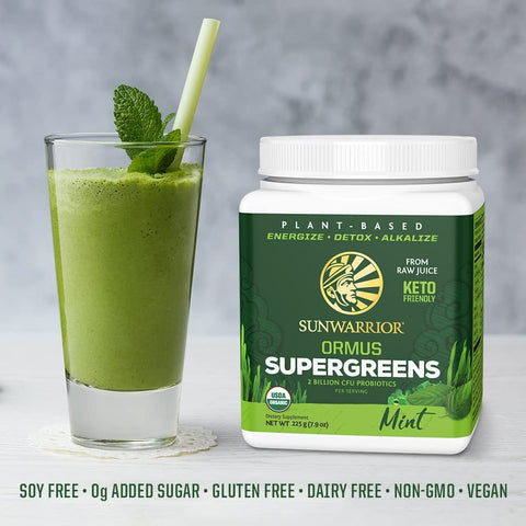 Sunwarrior Supergreens 225g - Mint