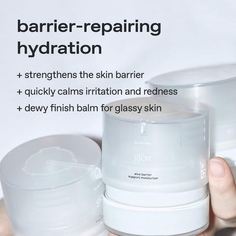 Glow Vegan Face Moisturiser - Aloe Vera Barrier Support, 50ml