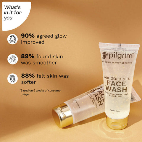 Pilgrim 24k Gold Gel Facewash