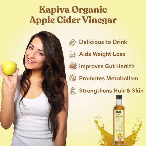 Kapiva Organic ACV Juice + WBN Multi Vitamins + FREE Plix Flaunt your hair