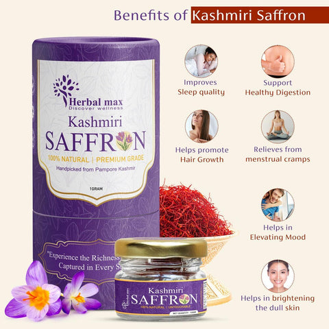 Herbal Max Discover Wellness Kashmiri Saffron 1 gm