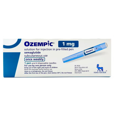Ozempic 1 mg Injection Pen (Semaglutide) – GLP-1 Receptor Agonist for Weight Management & Type 2 Diabetes Support – 1 Pre-Filled Pen