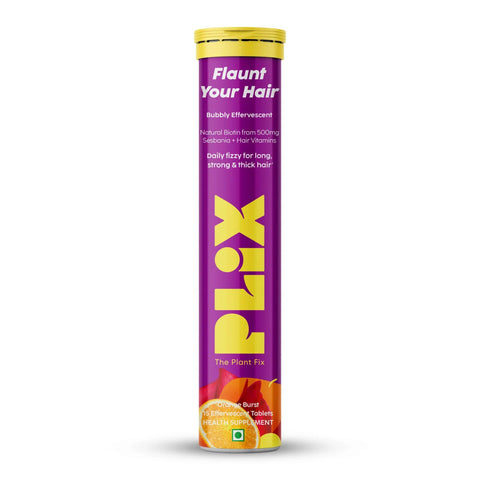 Herbal Max Collagen 60 Tablets 800Mg + FREE Plix Flaunt Your Hair Orange Burst 15 Effervescent Tablets Combo