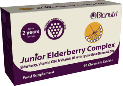 BioNutri Junior Elderberry Complex 60 Chewable Tablets