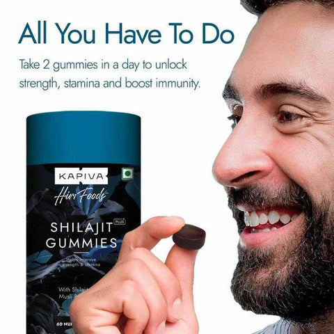 Kapiva Shilajit Gummies 60 Pack OF 2