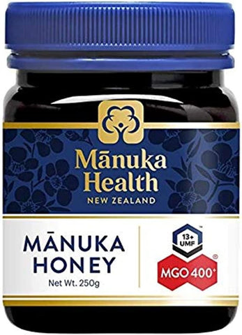 MANUKA HEALTH - MGO 400+, UMF 13+ Manuka Honey, 100% Pure New Zealand Honey, 250 g