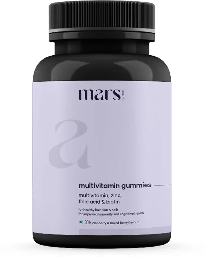 Mars by GHC Multivitamin Gummies, Nourishes Hair & Promotes Hair Volume  (30 No)