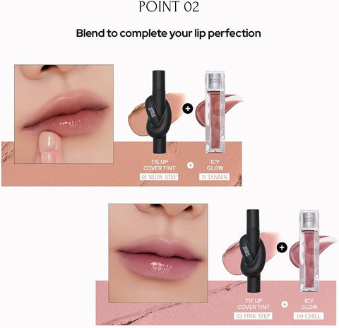 MUZIGAE MANSION Tie-Up Cover Tint 006 Coldish Mauve - Vegan Lip Stain 0.2 oz