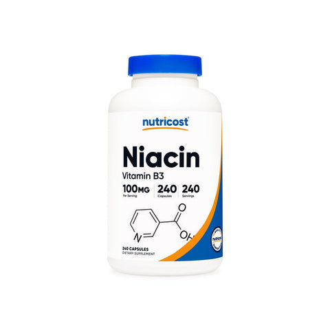 Nutricost Niacin (Vitamin B3) 100 mg - 240 Capsules