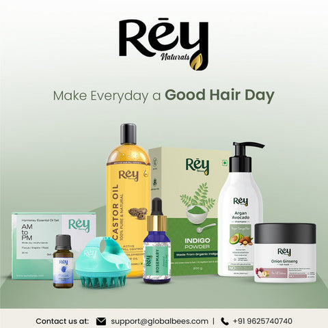 Rey Naturals Almond Hair Oil (Badam oil) 200 ml