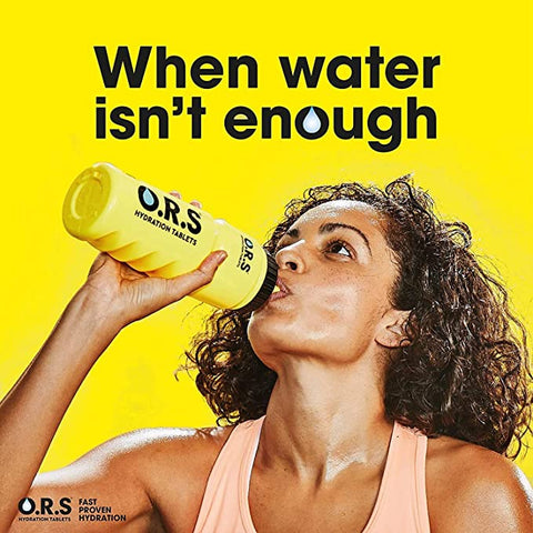 O.R.S Hydration Tablets With Electrolytes, Vegan, Gluten And Lactose Free Formula - Natural Orange Flavour 20'S