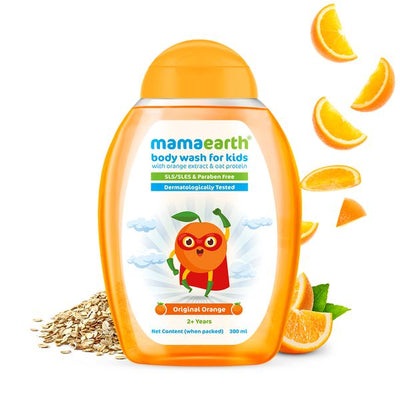 Mamaearth Original Orange Body Wash For Kids, 300ml