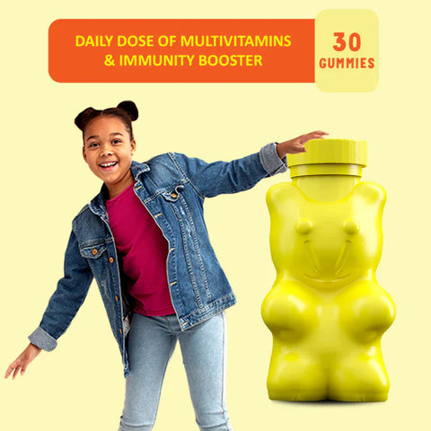 NATURE'S TRUTH KIDS BLACK ELDERBERRY WITH VITAMIN C, ZINC +  Power Gummies Junior Daily dose of multivitamin and Immunity Booster 30 Gummies