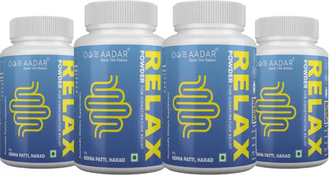 AADAR ReLAX Constipation Relief Ayurvedic Powder for Kabz, Acidity, Bowel and Gastric Issues, 90 GM