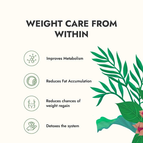 Kapiva Get Slim Tea (45gms) | Lemongrass flavored + Natural Metabolism Booster For Healthy Weight Care