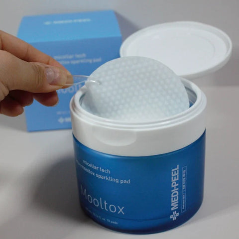 MEDI-PEEL Aqua Mooltox Sparkling Pad 70 pads Smooth K-Beauty 300ml