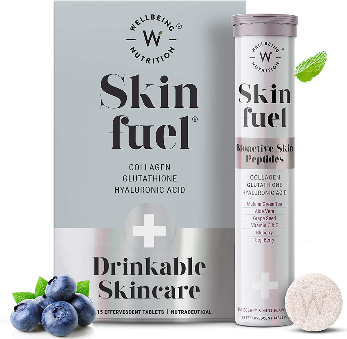 Wellbeing Nutrition Skin Fuel Pack of 6, 90 Tabs