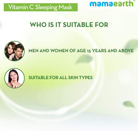 MAMAEARTH Vitamin C Sleeping Mask For Skin Illumination, 100 Gm