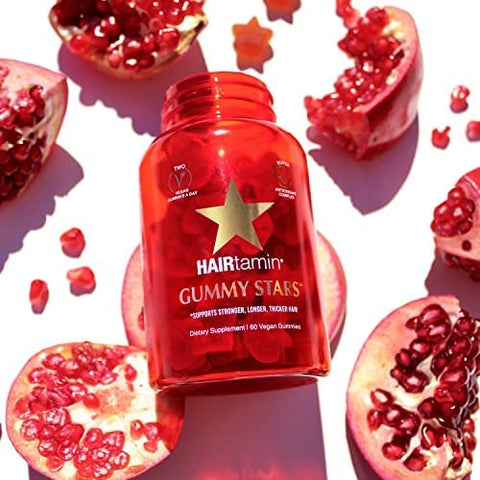 Hairtamin - Gummy Stars Hair Vitamin, 60 Vegan Gummies