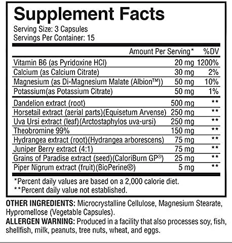 Evogen Nutrition Super Dry Water Loss,  45 Capsules