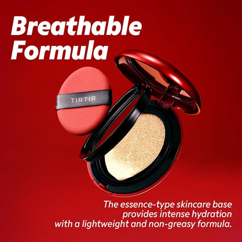TIRTIR Mask Fit Red Cushion Foundation - Semi-Matte, 15C Fair Porcelain, 18g