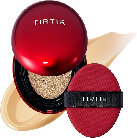 TIRTIR Mask Fit Red Cushion Foundation - Semi-Matte, 22W Sheer Beige - 18g
