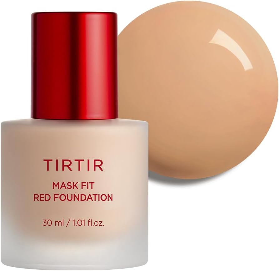 TIRTIR Mask Fit Red Foundation - Long-Lasting, Hydrating, #27C Cool Beige, 1.01 Fl Oz