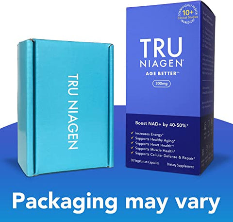 TRU NIAGEN 30 capsules/300mg - Advanced NAD+ Booster | Nicotinamide Riboside NR | Increases Energy & Promotes Anti Aging