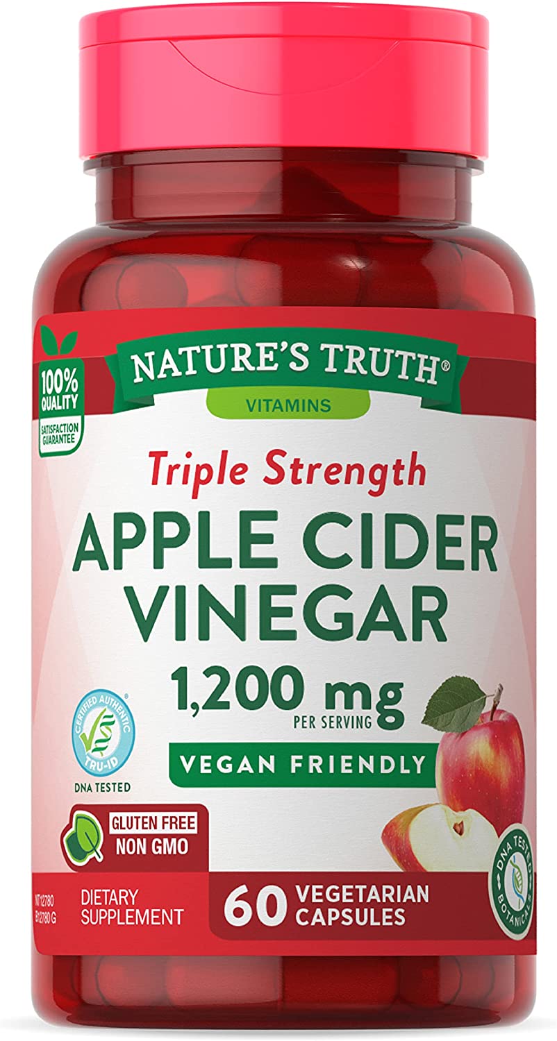 Nature's Truth Apple Cider Vinegar 1200mg, 60 Capsules