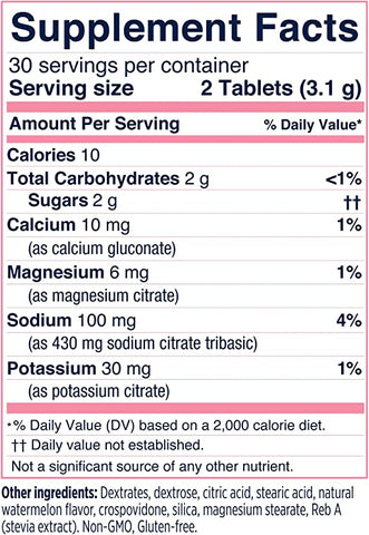 SaltStick Electrolyte Fastchews- Watermelon, 60 Tablets