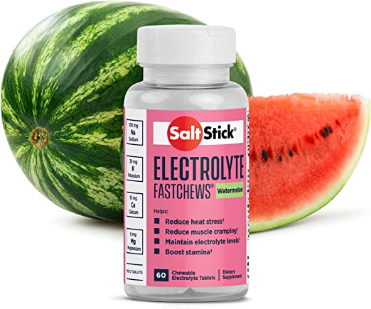 SaltStick Electrolyte Fastchews- Watermelon, 60 Tablets
