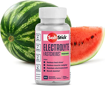 SaltStick Electrolyte Fastchews- Watermelon, 60 Tablets