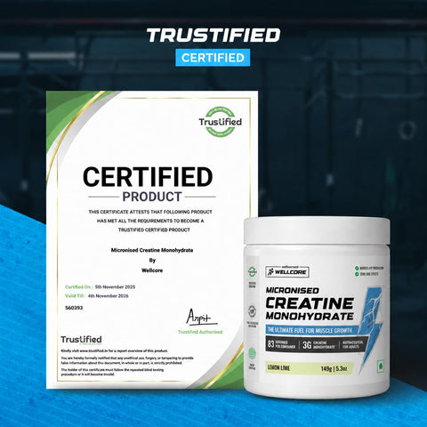 Wellcore Micronised Creatine Powder - Lemon Lime - 33 Servings