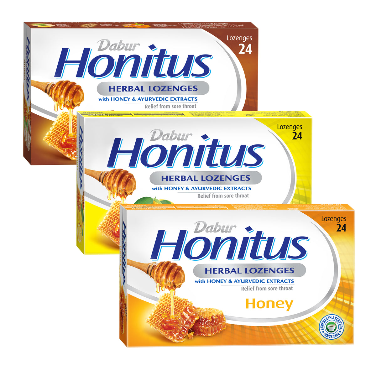 Dabur Honitus Combo Pack, Honey, Lemon & Ginger