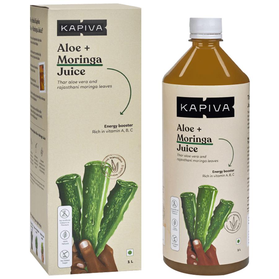 Kapiva Aloe Vera + عصير المورينجا 1 لتر
