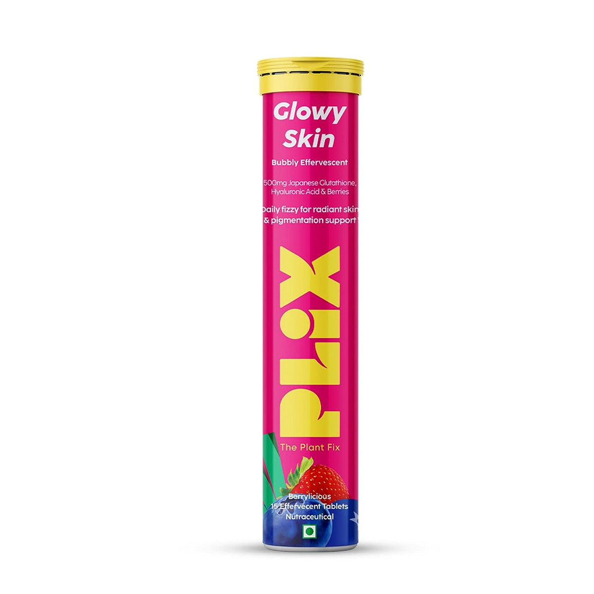 Plix Glowy Skin Berrylicious 15 Effervescent Tablets (2/Pack)